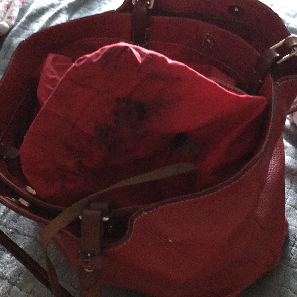 Dooney & Bourke Red Large City Flynn - Picture 3 of 5